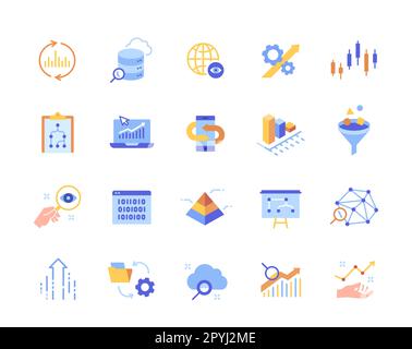 Colored economic set Stock Vector