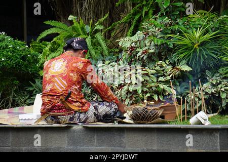 Rituals to celebrate Tulungagung's anniversary (Bersih Nagari) Stock Photo