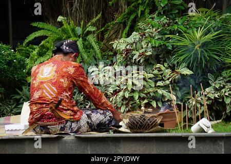 Rituals to celebrate Tulungagung's anniversary (Bersih Nagari) Stock Photo