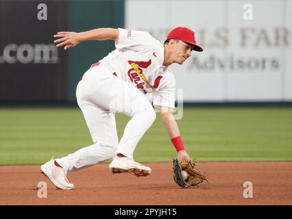 Los Angeles Angels' Gio Urshela throws out Kansas City Royals' Matt Duffy  during the second inning of a spring training baseball game, Friday, March  17, 2023, in Tempe, Ariz. (AP Photo/Matt York