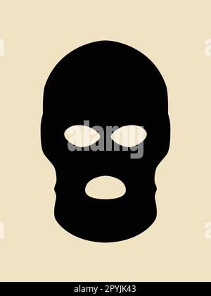 Criminal mask and Bandit icon, logo vector design illustration Stock ...