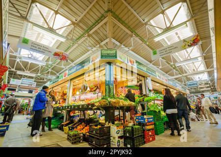 Mercado de Santa Catalina, barrio de Santa Catalina , Palma, Mallorca,Islas Baleares, Spain. Stock Photo