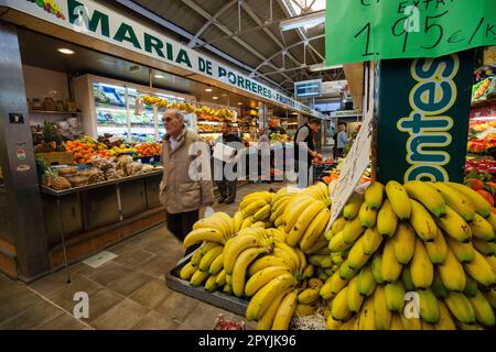 Mercado de Santa Catalina, barrio de Santa Catalina , Palma, Mallorca,Islas Baleares, Spain. Stock Photo