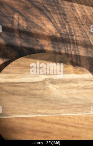 photo wooden board large on wooden background Stock Photo