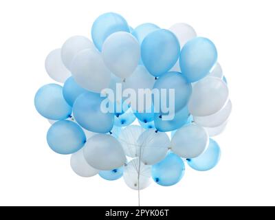 Balloons isolated on white background Stock Photo