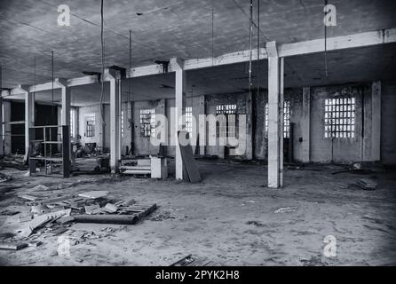 Old abandoned factory Stock Photo