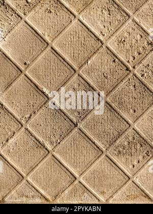 Reverse side of ceramic tiles. Detailed texture of tiles. Lattice surface closeup. Stock Photo