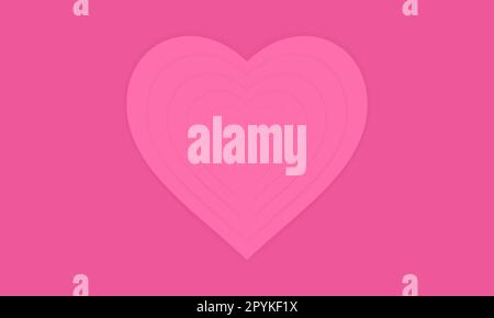 Vector background with overlapping heart pattern Stock Vector