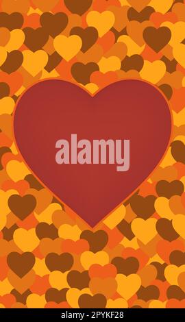 Vector material for openwork heart pattern Stock Vector