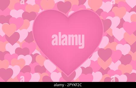 Vector material for openwork heart pattern Stock Vector