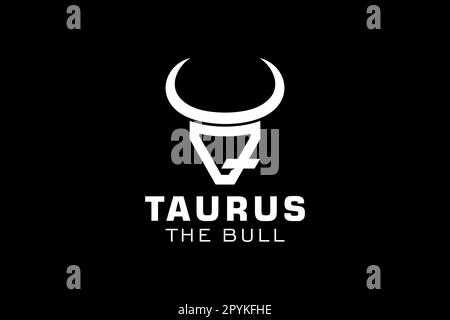 Letter Q logo, Bull logo,head bull logo, monogram Logo Design Template Stock Vector