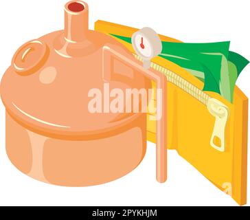 Vector isometric beer brewing process Stock Vector Image & Art - Alamy