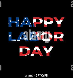 An illustration of Labor Day can showcase the strength and dedication of workers through the use of vibrant colors, bold lines, and captivating image Stock Vector