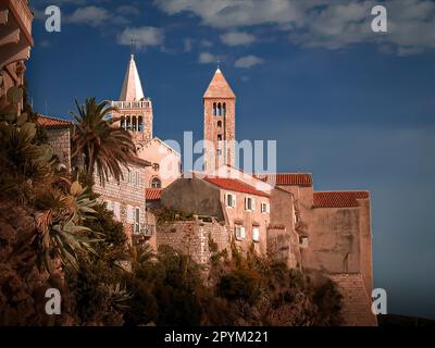 a small village on the coast Stock Photo