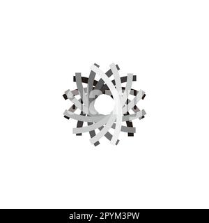 Element, 3d, papers geometric symbol simple logo vector Stock Vector
