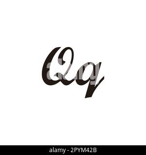 Letter Qq connect geometric symbol simple logo vector Stock Vector
