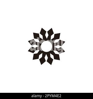 Arrows, pointers, background geometric symbol simple logo vector Stock Vector