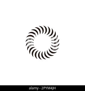 Letter o pipe geometric symbol simple logo vector Stock Vector