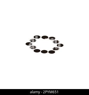 Hexagon, circles, modern, layer geometric symbol simple logo vector Stock Vector