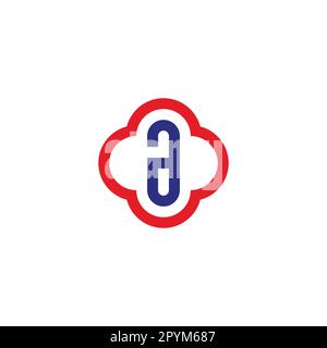 Letter a in plus, outline geometric symbol simple logo vector Stock Vector