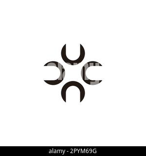 Arrow, pointers geometric symbol simple logo vector Stock Vector