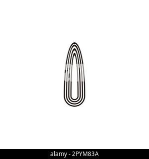 Canon, linear geometric symbol simple logo vector Stock Vector