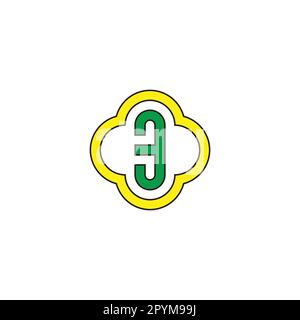 Number 3 in plus, outline geometric symbol simple logo vector Stock Vector