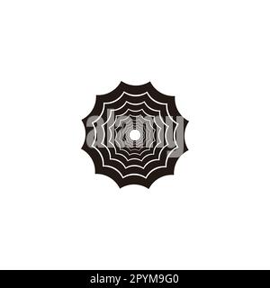 hole geometric symbol simple logo vector Stock Vector