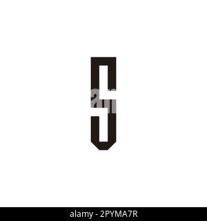 Letter s shield, square geometric symbol simple logo vector Stock Vector