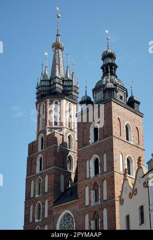 St Marys Basilica in Krakow Stock Photo