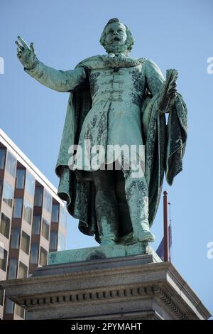 Monument to Jozsef Eotvos in Budapest Stock Photo