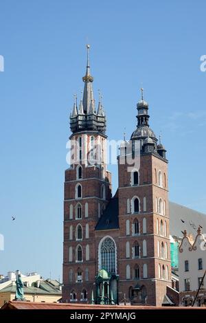 St Marys Basilica in Krakow Stock Photo