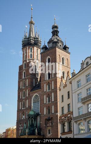 St Marys Basilica in Krakow Stock Photo