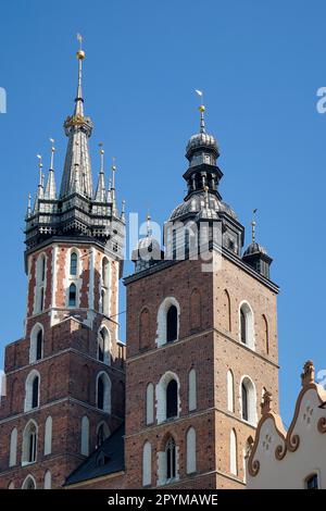 St Marys Basilica in Krakow Stock Photo