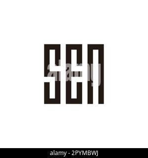 SEN letter logo design for technology company. SEN logo design black ...
