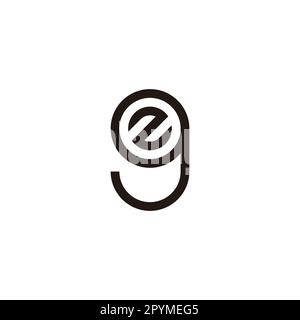 Letter z in g circle geometric symbol simple logo vector Stock Vector