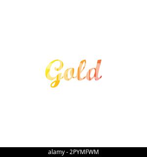 Letter, "gold", geometric symbol simple logo vector Stock Vector