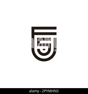 Letter s in E shield geometric symbol simple logo vector Stock Vector