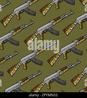 pattern firearms Stock Vector