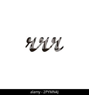 Letter rrr connect geometric symbol simple logo vector Stock Vector