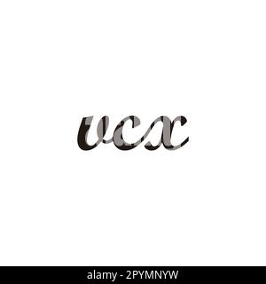 Letter vcx connect geometric symbol simple logo vector Stock Vector