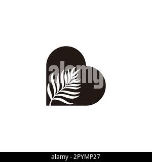 Letter B leaf technology geometric symbol simple logo vector Stock Vector