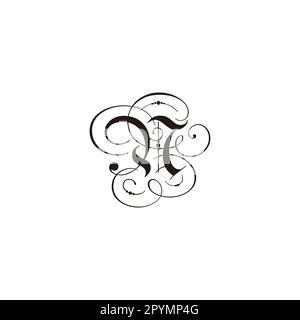 Letter n luxury, lines geometric symbol simple logo vector Stock Vector