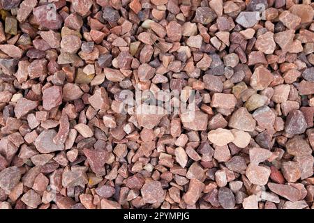 Texture of decorative red stone grey marble crumb Stock Photo