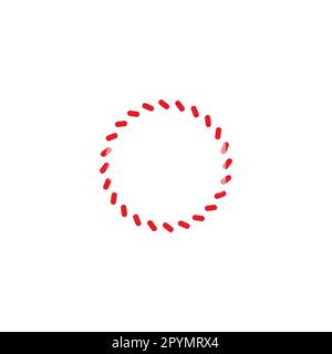 Letter O capsules, circle geometric symbol simple logo vector Stock Vector