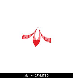 Letter M bullet geometric symbol simple logo vector Stock Vector