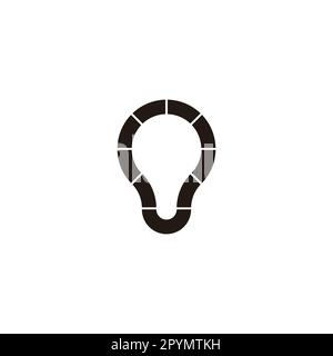 Lamp, technology, modern geometric symbol simple logo vector Stock Vector