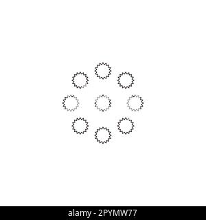 Number 3 hexagon, outline geometric symbol simple logo vector Stock ...