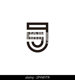 Pencil, equipment, tool geometric simple symbol logo vector Stock Vector