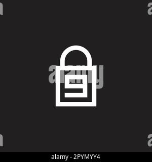 Letter g bag geometric simple symbol logo vector Stock Vector
